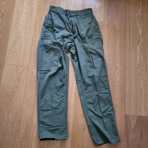 Vintage 1960's Authentic USMC Field Pants Olive Green Size Small